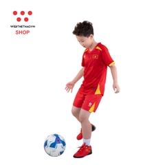Bộ quần áo thi đấu đội tuyển quốc gia Việt Nam 2025 Nhí "Đỏ" MJ.AJ-4109-01 - Hàng Chính Hãng