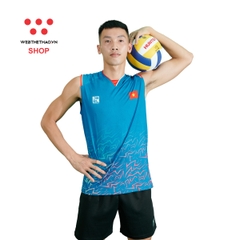 Bộ quần áo thi đấu chính thức của đội tuyển bóng chuyền Nam Việt Nam MJ-EJ289 "Xanh Lá" JG-VNBC-06 - Hàng Chính Hãng