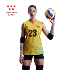 Bộ quần áo thi đấu chính thức của đội tuyển bóng chuyền Nữ Việt Nam "Vàng" JG-VNBC-01 - Hàng Chính Hãng