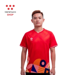 Áo thể thao NAM đội tuyển quốc gia 2024 "Đỏ - Vàng" MJ-AJ1383-02 - Hàng Chính Hãng