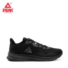 Giày chạy bộ nam PEAK Running Light Comfortable "Đen All Black" E224057HDA – Hàng Chính Hãng