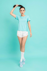 Áo thể thao Jogarbola nữ "Xanh Ngọc" JG-492-36 - Hàng Chính Hãng