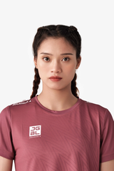 Áo thun Nữ Động Lực Jogarbola nữ Zigzag Graphic Dry-Fit "Tím" WJ-0422.03 - Hàng Chính Hãng