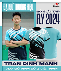 Áo thi đấu cầu lông Bubadu FLY 2024 "Xanh" BBD-FLY-02 - Hàng Chính Hãng