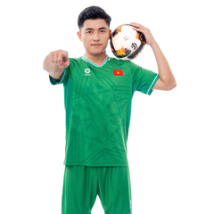 Bộ quần áo thi đấu (bản FAN) đội tuyển quốc gia Việt Nam 2024 "Xanh Lá" MJ-AJ1297-01 - Hàng Chính Hãng