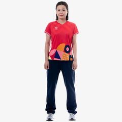 Áo thể thao NỮ đội tuyển quốc gia Việt Nam "Đỏ" WJ-AJ690-02 - Hàng Chính Hãng