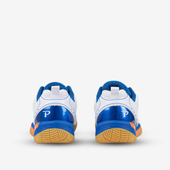 Giày Cầu Lông / Bóng Chuyền Động Lực Promax "White/Blue/Orange" PR-240625-03 - Hàng Chính Hãng