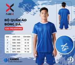 Bộ Quần Áo Bóng Đá Động Lực NEX "Xanh" MN-TP0423.B01-X - Hàng Chính Hãng