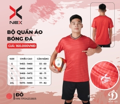 Bộ Quần Áo Bóng Đá Động Lực NEX "Đỏ" MN-TP0423.B05 - Hàng Chính Hãng