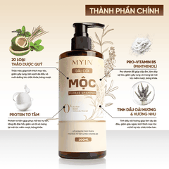 Combo Dầu Gội Mộc - Kem Xả Mộc 300ml Myin