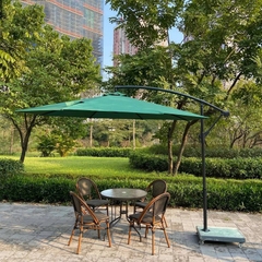 Dù Lệch Tâm Tròn 2m5 Màu Xanh