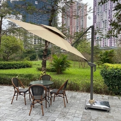 Ô Dù Lệch Tâm Tròn 3m Hợp Kim Nhôm Nâng Hạ