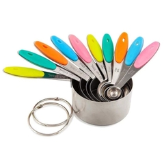 Cup đong inox màu sắc 10c