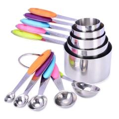 Cup đong inox màu sắc 10c