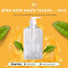 Bình bơm đường nhựa 1600ml 10cc