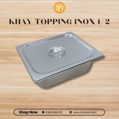 Khay inox 1/2 cao 10cm
