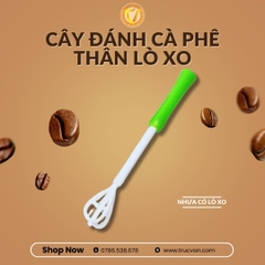 Cây đánh café cầm tay bằng nhựa