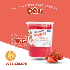 Hạt thủy tinh Hùng Chương Dâu 1Kg