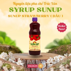 SYRUP SUNUP Strawberry (Dâu)