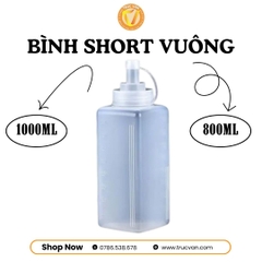 Bình short vuông 1000ml