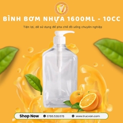 Bình bơm đường nhựa 1600ml 10cc
