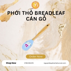 Phới Vét Bột Breadleaf Cán Gỗ Thỏ Xanh