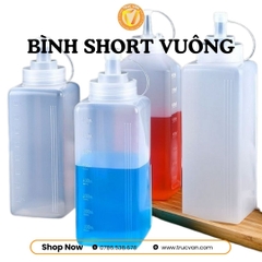 Bình short vuông 1000ml