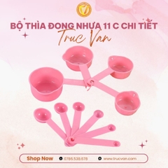 Bộ thìa đong nhựa 11c chi tiết