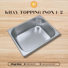 Khay inox 1/2 cao 10cm