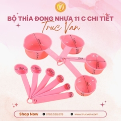 Bộ thìa đong nhựa 11c chi tiết