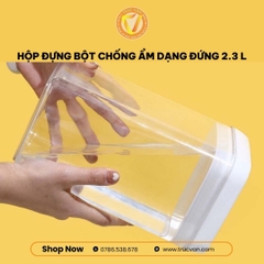 Hộp đựng bột chống ẩm dạng đứng 2,3L
