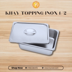 Khay inox 1/2 cao 10cm
