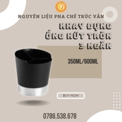 Khay đựng ống hút tròn 3 ngăn