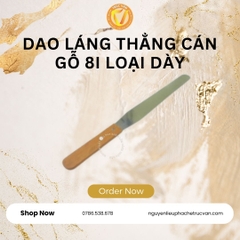 DAO LÁNG THẲNG CÁN GỖ 8I