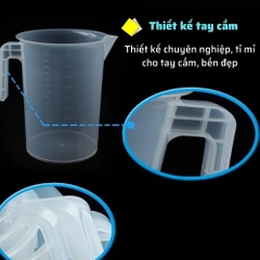 Ca đong có quai 100 ml vạch trắng