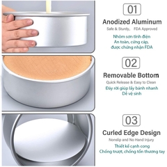 Khuôn gia công tròn rời 18cm