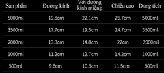 Ca đong 5000ml có nắp