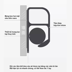 Thanh kẹp bill 60cm + băng dính