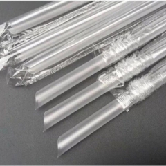 Ống hút đá xay trắng có bọc (Phi 6)
