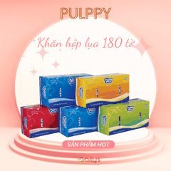 PULPPY KHĂN GIẤY - Khăn hộp lụa 180 tờ