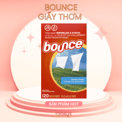 BOUNCE SHEETS OUTDOOR FRESH Giấy thơm làm mềm vải 80 tờ