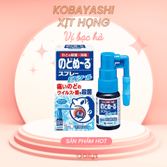 KOBAYASHI Xịt họng giảm ho, giảm viêm họng vị bạc hà