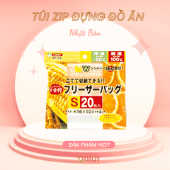 (Nhật Bản) Túi zip đựng thực phẩm size S M L