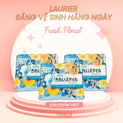 LAURIER BĂNG VỆ SINH HÀNG NGÀY - Fresh Floral 72 miếng