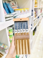 (Nhật Bản) Đũa tre tự nhiên vỉ 5 đôi