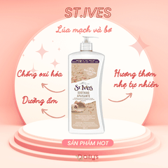 ST.IVES Sữa dưỡng thể lúa mạch và bơ 621ml