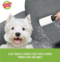 (MUA 1 TẶNG 1) 3M SCOTCH-BRITE Cây lăn bụi 30 lớp lớp keo siêu dính, lấy sạch mọi vết bẩn