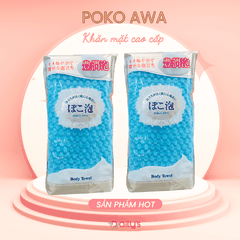 POKO AWA Khăn mặt cao cấp màu xanh 20cm x 100cm