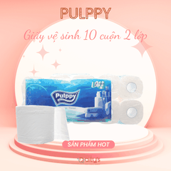 PULPPY GIẤY VỆ SINH - Dây 10 cuộn 2 lớp