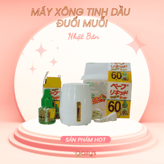 Máy xông tinh dầu đuổi muỗi Nhật Bản kèm 1 lọ tinh dầu
